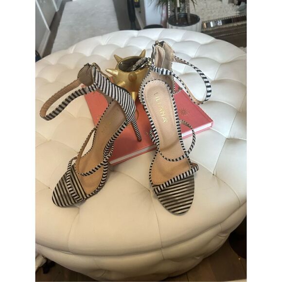 Lilianna Stripped Heel, SZ 9 - Picture 1 of 4